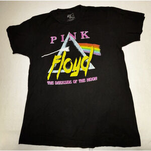 Pink Floyd 50th Anniversary Dark Side Of The Moon Unisex Black T-Shirt Size L